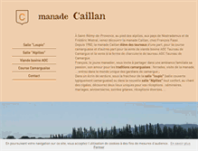 Tablet Screenshot of manade-caillan.fr